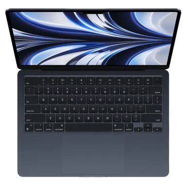 MacBook Air M2 на прозрачном фоне 