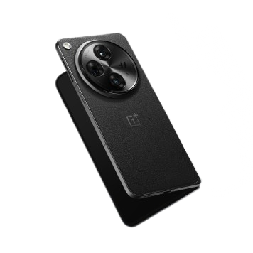 OnePlus Open черного цвета, полуоткрытый, плавающий 