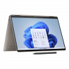 render of the hp spectre x360 14 in silver and shown folded and stood up