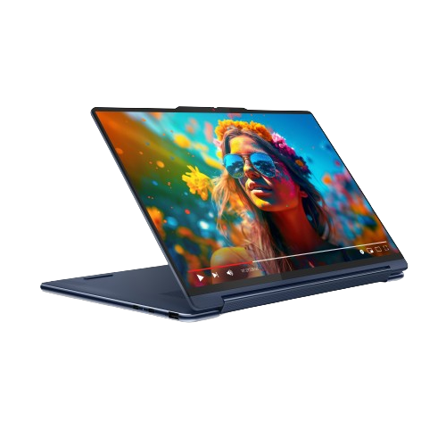 Изображение Lenovo Yoga 9i с открытым и перевернутым экраном