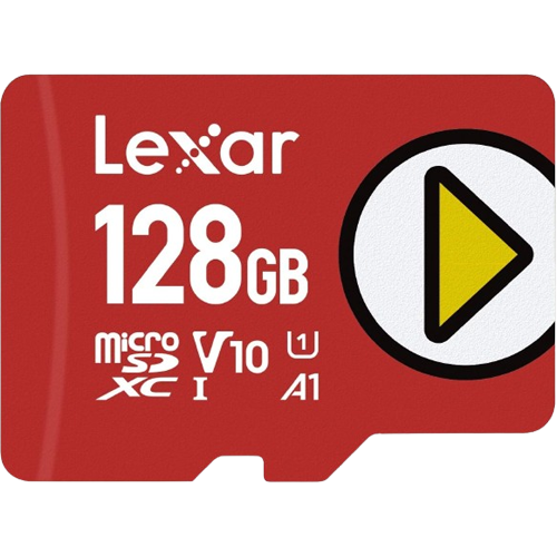 Карта памяти microSDXC Lexar Play емкостью 128 ГБ.