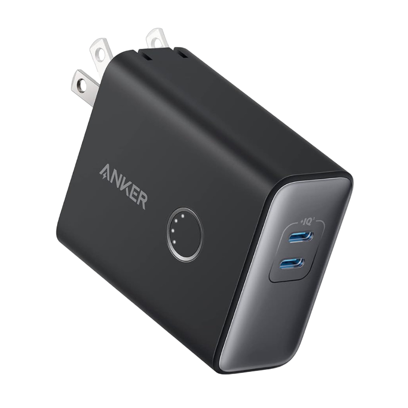 Power Bank Anker 521 (PowerCore Fusion, 45 Вт) на прозрачном фоне