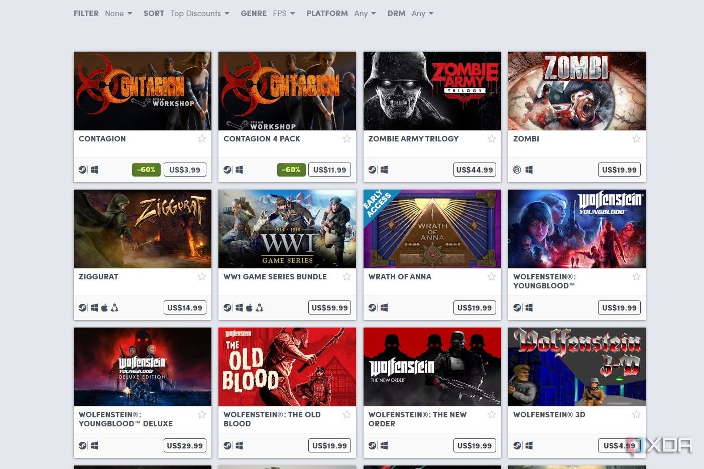 Скриншот игр FPS на Humble Bundle