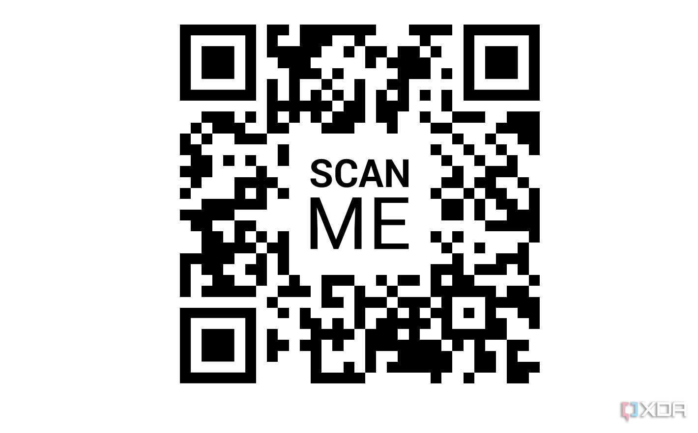 QR-код с логотипом Scan Me посередине.