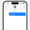 iOS показывает синий пузырь сообщения для iMessage