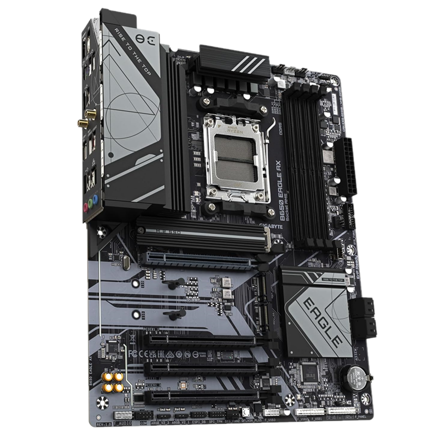 Белый рендер Gigabyte B650 Eagle AX