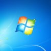 Логотип Windows 7 на синем фоне