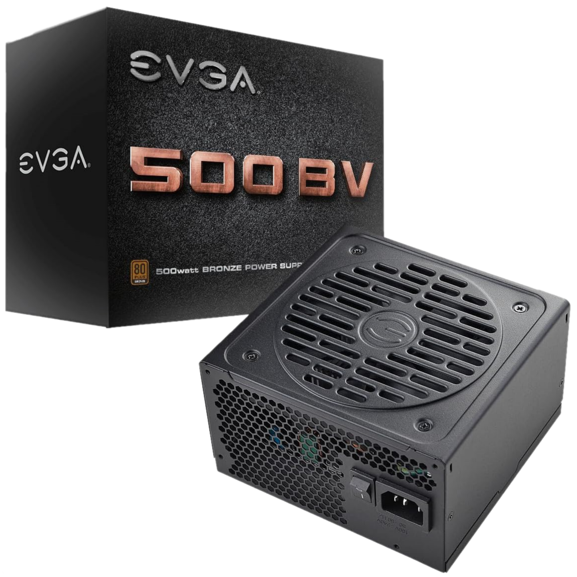 Белый рендер блока питания EVGA