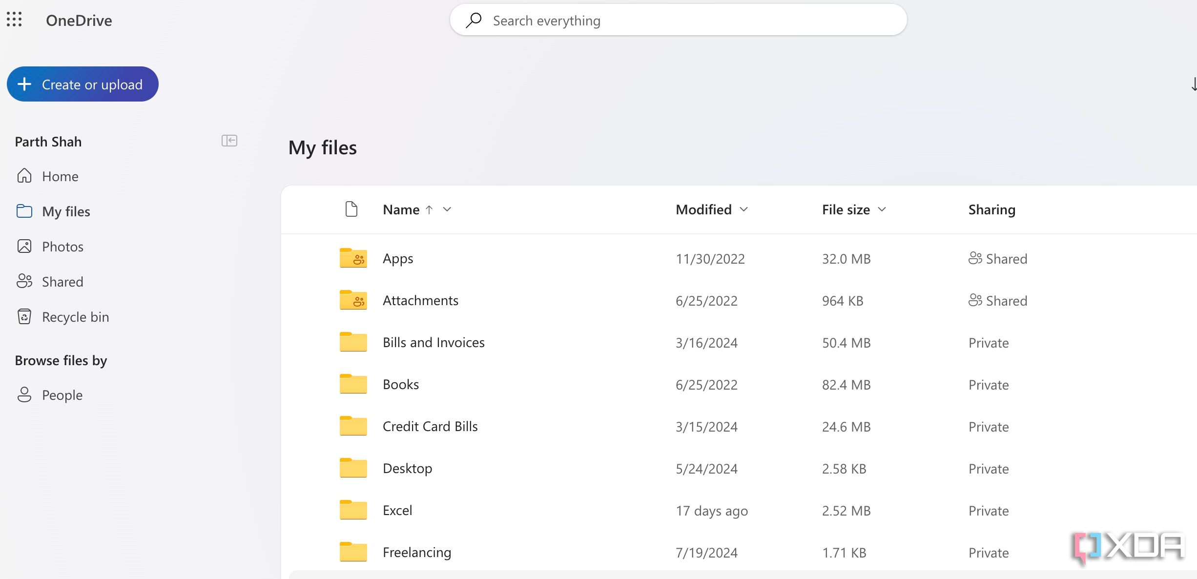 OneDrive домой