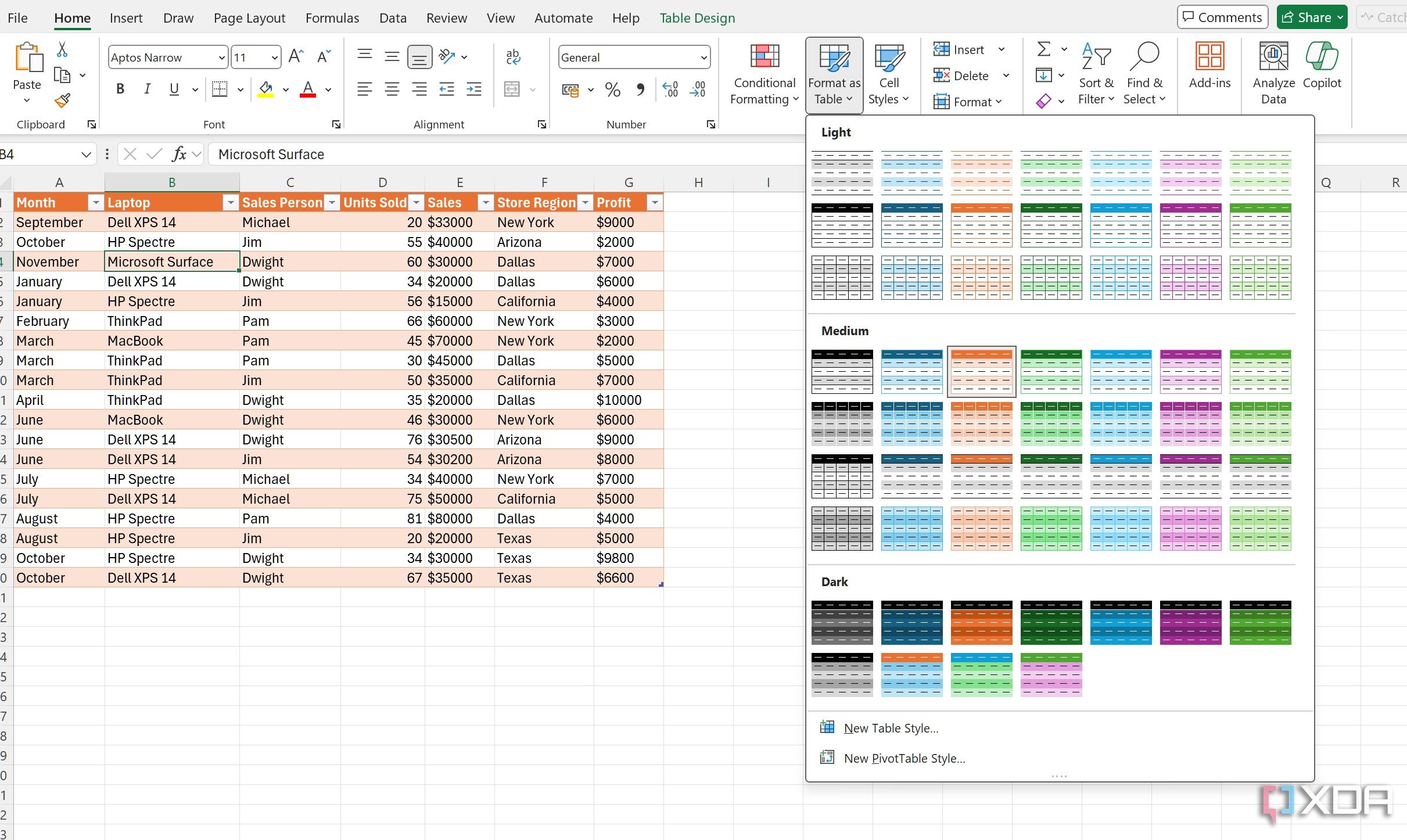 форматировать таблицы в Excel