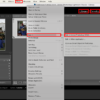 Меню редактирования Lightroom с выделенной опцией редактирования в Photoshop
