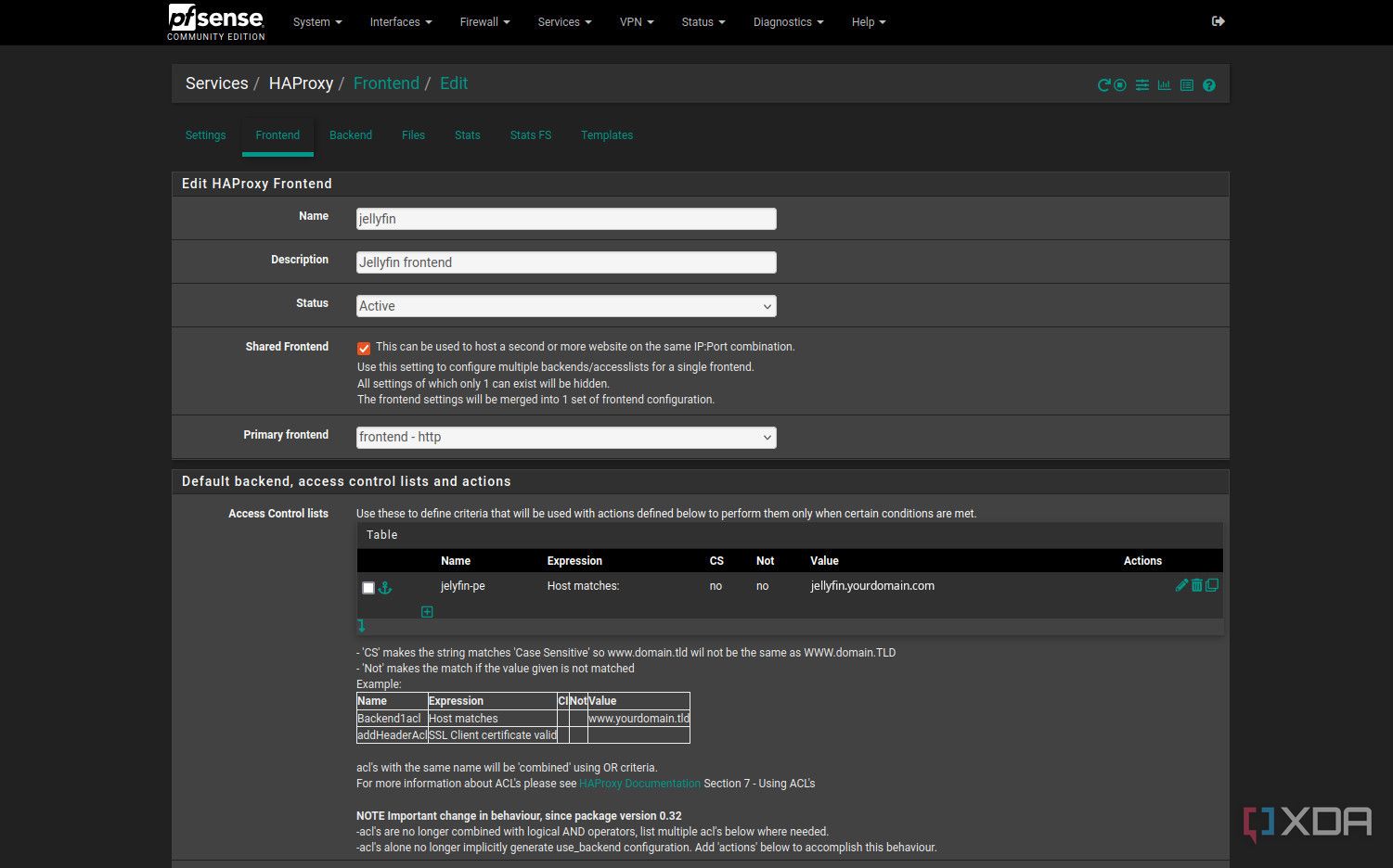 pfSense HAProxy